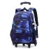 Natural Fish New Product Student Pull up Backpack Boys and Girls Climbing Stairs 3-6 Grades Primary School Students Reduce Burden, Lightweight Hair Replacement