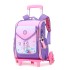 New product of Natural Fish: Pull rod backpack for elementary school students, girls in grades 1-6, lightweight, waterproof, large capacity, cross-border popular item