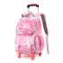 Natural Fish Children's Pull up Backpack Primary School Students 3-6 Grades Female Middle School Students Backpack Backpack Backpack High Grade Climbing