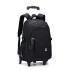 Wholesale of Natural Fish backpacks for middle and high school students, pull rod backpacks for men, fashionable six wheeled stair climbing bags, large capacity computer bags