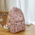 2025 new fresh and sweet backpack for girls, middle and high school students, bow shaped large capacity backpack, casual backpack