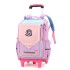 Cross border dropshipping of natural fish new product, pull rod backpack for elementary school students in grades 1-6, lightweight spine protection and water repellent for boys and girls