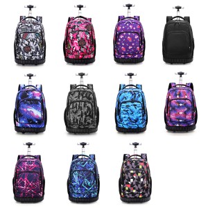 Middle school students' roller backpacks, boys' travel backpacks, adults' roller backpacks, men's and women's 5-9 grade large capacity