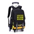 A dropshipping natural fish pull rod backpack for elementary school students aged 6-12, a detachable backpack for boys, cross-border bestseller