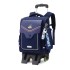 Natural Fish New Boys and Girls Primary School Students' Pull up Backpack for Grades 3-6, Detachable Backpack for Climbing Stairs