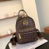 Foreign trade hot selling women's backpack 2024 new trendy and versatile retro printed women's large capacity leisure travel bag