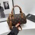 Boston handbag women 2024 new high-end vintage single shoulder bag niche design handbag temperament crossbody bag