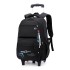 Natural Fish New Style, 3rd to 9th Grades, Climbing Stairs, Pullrod Backpack, Junior High School Boys, Large Capacity, Detachable, One Piece Hair Collection