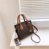 Trendy brand internet celebrity new fashionable, exquisite, atmospheric, contrasting color tote, European and American fashionable handbag, versatile diagonal cross bag for women