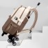 Natural Fish Children's Pull up Backpack Primary School Dual use Backpack 3-6 Grade Middle School Students' Backpack with Wheels