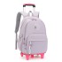 Natural Fish New Primary School Students' Pull up Backpack Girls' 2-6 Grades Large Capacity Detachable Backpack Hair Replacement