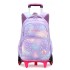 2022 Natural Fish New Product Pull up Backpack for Primary School Students, 3-6 Grades, Little Princess Fashion Pop, Cross border