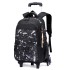 Natural Fish's new primary school students' pull rod backpack for men, large capacity wholesale, downstream popular item, can climb stairs, cross-border dropshipping