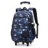 Natural Fish New Product Student Pull up Backpack Boys and Girls Climbing Stairs 3-6 Grades Primary School Students Reduce Burden, Lightweight Hair Replacement