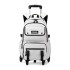 Natural Fish Children's Pull up Backpack Can Carry Primary School Students, Middle School Students, Stair Climbing Backpacks, Grades 3-6 High School Students