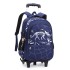 Natural Fish New Pull up Backpack Wholesale for Primary School Students, Boys' Fashion Large Capacity Cross border Hot Selling Dinosaur Starry Sky Map