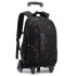 Natural Fish New Style, 3rd to 9th Grades, Climbing Stairs, Pullrod Backpack, Junior High School Boys, Large Capacity, Detachable, One Piece Hair Collection