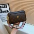 Retro printed bag for women 2024 new casual and fashionable shoulder bag, high-end and versatile, simple broadband crossbody bag