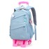 Natural Fish One Piece dropshipping for middle school students, six wheeled climbing ladder, pull rod backpack for primary school students, large capacity backpack for cross-border special