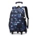 Natural Fish New Product Student Pull up Backpack Boys and Girls Climbing Stairs 3-6 Grades Primary School Students Reduce Burden, Lightweight Hair Replacement