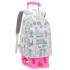 Natural Fish New Style 2nd to 6th Grade Stair Climbing Pull Rod Backpack Junior High School Boys Large Capacity Detachable One Piece Hair Collection