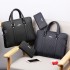 Cross border men's bag 2020 handbag business briefcase embossed letters single shoulder crossbody bag horizontal computer bag