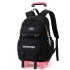 Natural Fish Girls Waterproof Stair Climbing Pull Rod Backpack Primary School Students Large Capacity Detachable Backpack 3-6 Grades