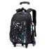 Natural Fish's new primary school students' pull rod backpack for men, large capacity wholesale, downstream popular item, can climb stairs, cross-border dropshipping