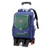 Cross border dropshipping of natural fish new product, pull rod backpack for elementary school students in grades 1-6, lightweight spine protection and water repellent for boys and girls