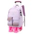 2022 Natural Fish New Pull up Backpack for Primary School Students in Grades 3-6 with Large Capacity and Reduced Burden, One Piece Waiver Backpack