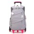 Natural Fish One Piece dropshipping for middle school students, six wheeled climbing ladder, pull rod backpack for primary school students, large capacity backpack for cross-border special