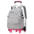 Natural Fish Cross border New Pull up Backpack for Primary School Students and Girls, Simple, Fashionable, Large Capacity, Anti Splashing, One Piece Hair Collection