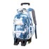 Natural Fish Children's Pull up Backpack Primary School Students 3-6 Grades Female Middle School Students Backpack Backpack Backpack High Grade Climbing