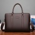 Men's bag foreign trade 2025 new business commuting shoulder bag computer bag horizontal men's briefcase cross-border wholesale