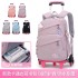 Natural Fish One Piece dropshipping for middle school students, six wheeled climbing ladder, pull rod backpack for primary school students, large capacity backpack for cross-border special