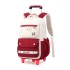 Natural fish pull rod backpack can be carried and used for two purposes. Six wheeled stair climbing backpack for junior high school students. Large capacity backpack for high school students