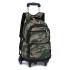 Primary school students' six wheeled stair climbing backpack, boys' middle school students' drag bar backpack, backpack, detachable and dual-use