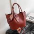 2024 new single shoulder women's bag, large capacity crossbody tote bag, mommy bag, fashionable and simple shopping bag