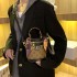 New Women's Bag Single Shoulder Slant Cross Handheld Bucket Bag Fashionable and Versatile Retro Trendy Bag High Quality Texture Trendy Bag