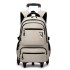 Natural fish pull rod backpack for primary school students in grades 3-6, large capacity backpack for junior high school students, dual-use cross-border