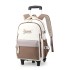 Natural Fish's new pull rod backpack for primary school students in grades 3-6, with large capacity for climbing stairs, is a hot seller across Europe and America