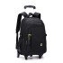 Wholesale of Natural Fish backpacks for middle and high school students, pull rod backpacks for men, fashionable six wheeled stair climbing bags, large capacity computer bags