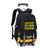 A dropshipping natural fish pull rod backpack for elementary school students aged 6-12, a detachable backpack for boys, cross-border bestseller