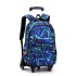 Natural Fish: One piece dropshipping for junior and senior high school students. Pull up backpack with multiple colors and six wheels for climbing stairs. Cross border backpack