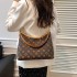 Advanced texture retro printed tote bag for women 2024 new handbag fashion versatile single shoulder crossbody women's bag