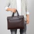 Cross border men's bag 2024 new business commuting briefcase laptop bag men's horizontal shoulder crossbody bag