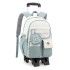 Natural fish cross-border hot selling pull rod backpack with large capacity for junior high school students, dual-use for girls, primary school students climbing stairs