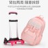 New product of Natural Fish: Pull up bag for elementary school students aged 8-12, detachable large capacity backpack for girls, cross-border dropshipping