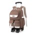 Natural backpack fish new lightweight pull rod backpack for primary school girls, large capacity for 3-6 grade middle school students