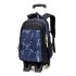 Natural Fish's new primary school students' pull rod backpack for men, large capacity wholesale, downstream popular item, can climb stairs, cross-border dropshipping